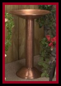 alt Hanging Birdbath Copper