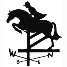 jumping horse weather vane